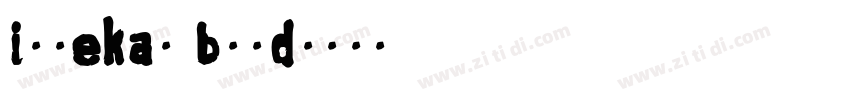 iryekan bold字体转换